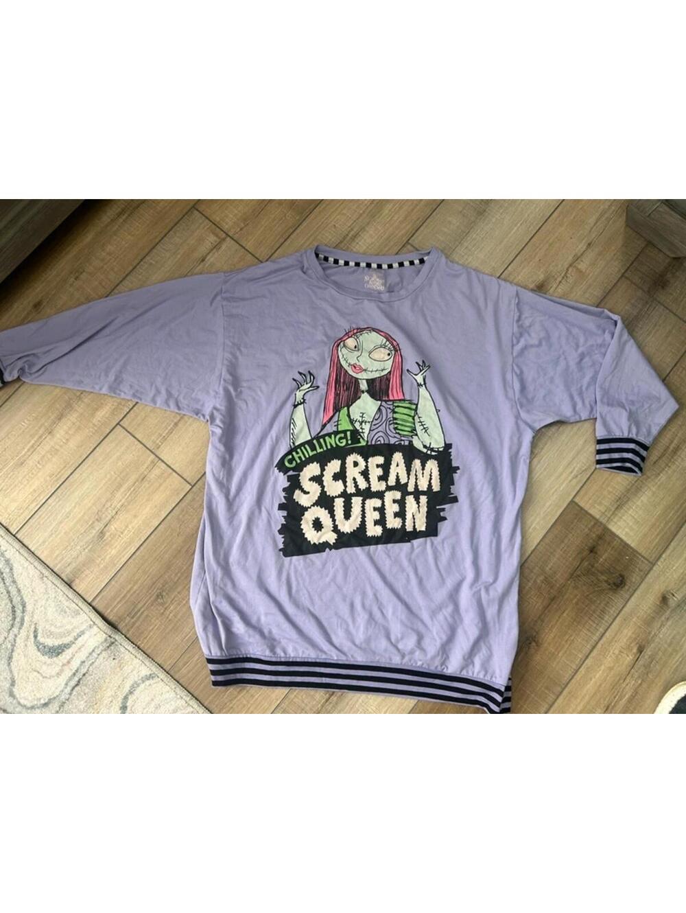 Disney Nightmare Before Christmas Sally Scream Queen Night Gown Women Size | L